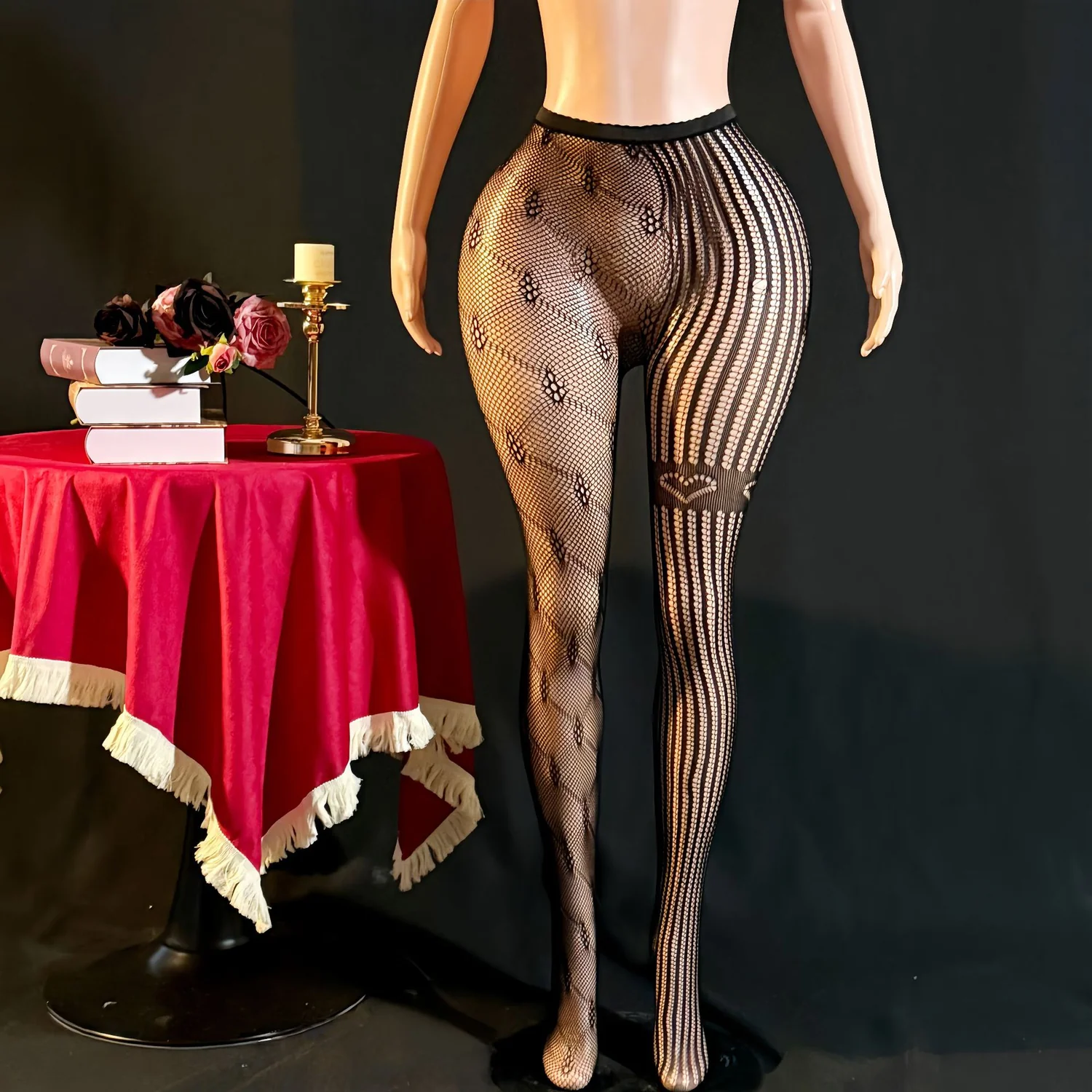 striped tights