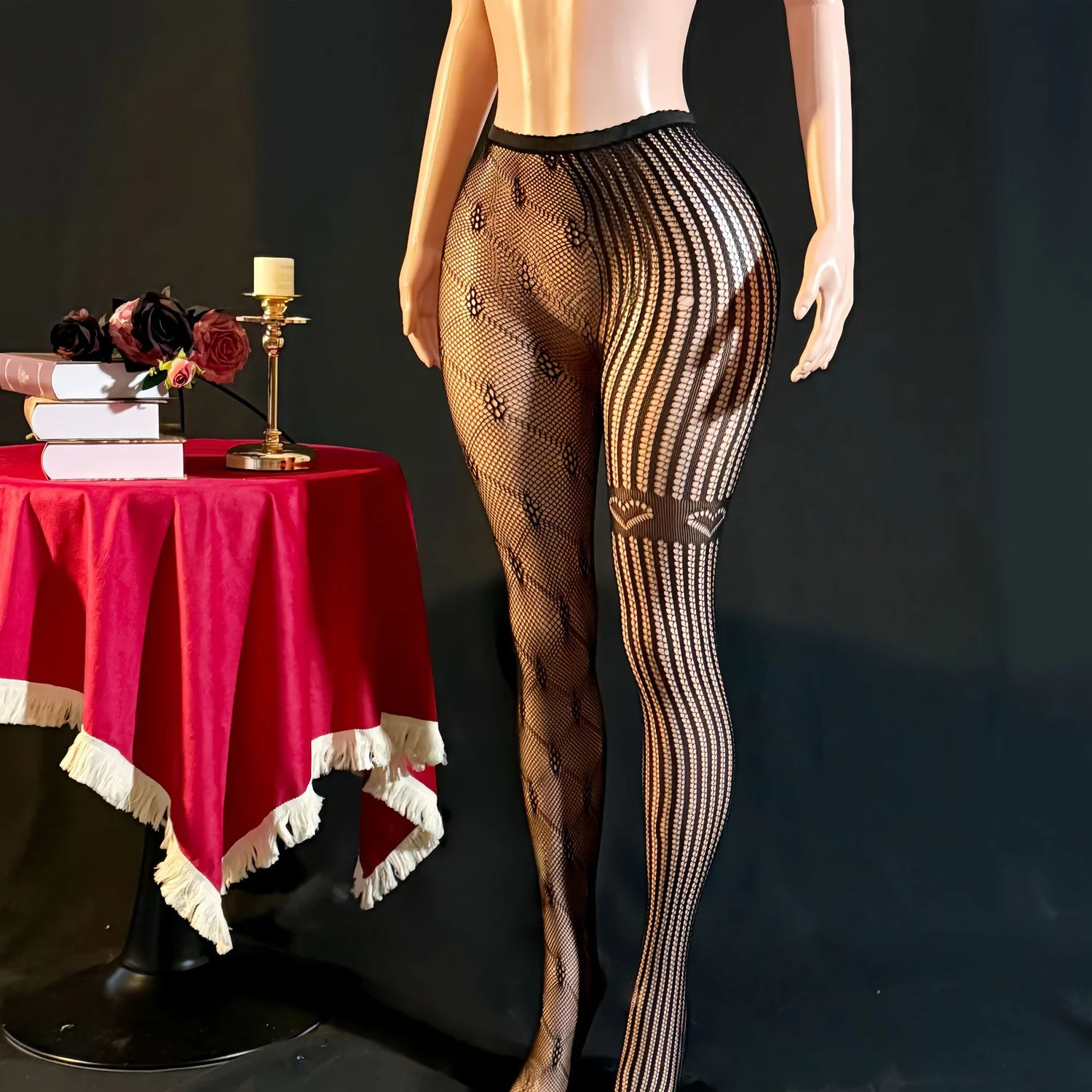 striped tights