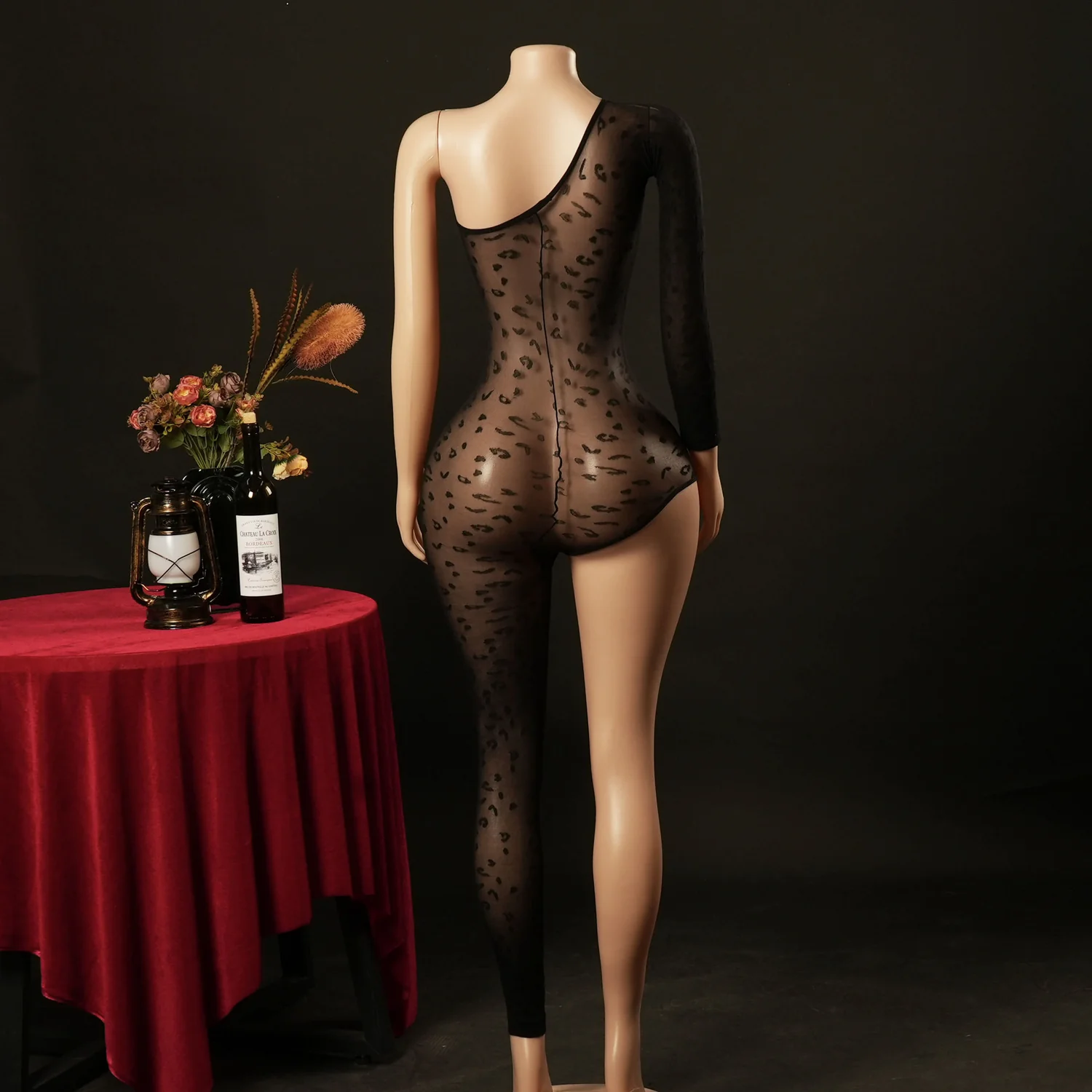 leopard bodystocking