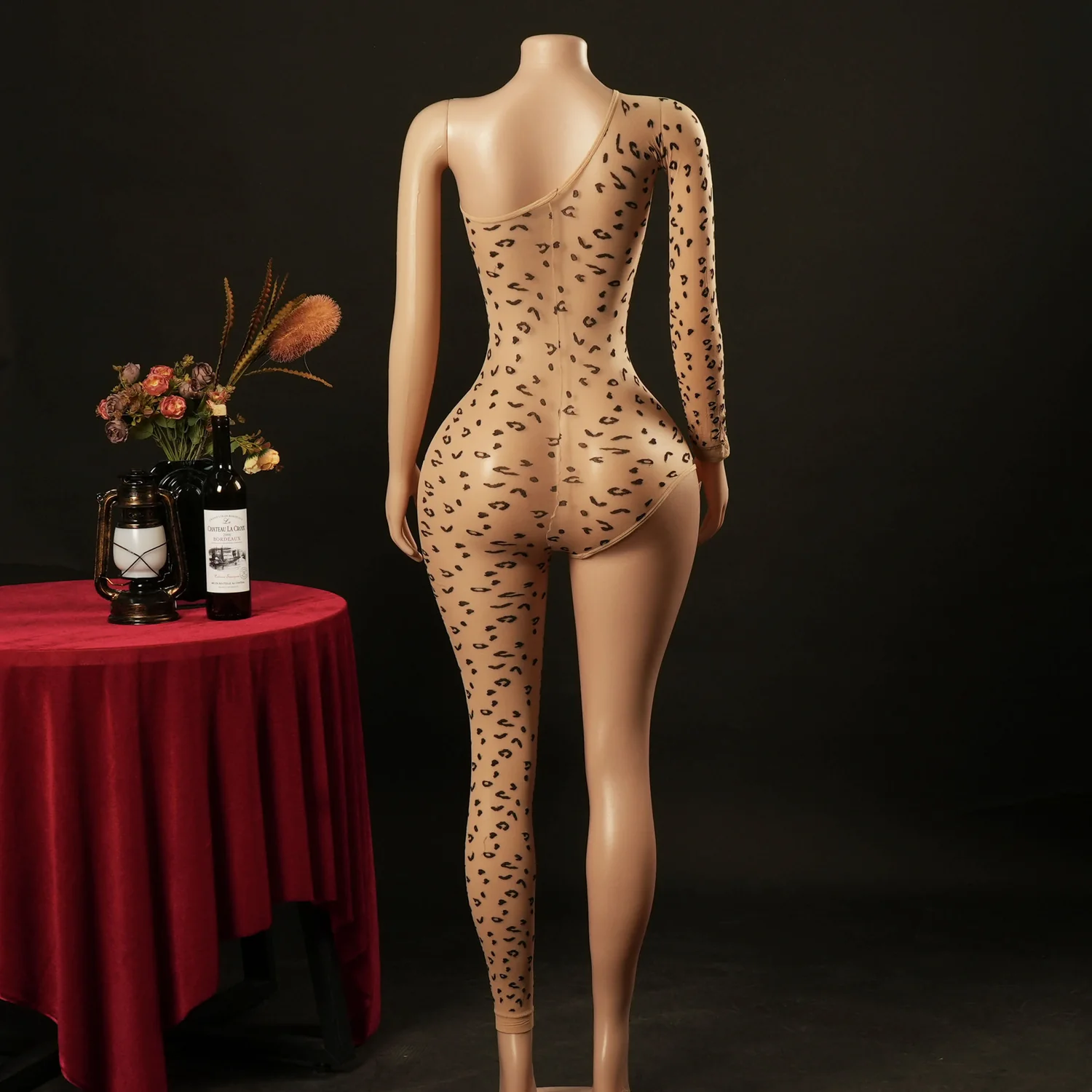 leopard bodystocking