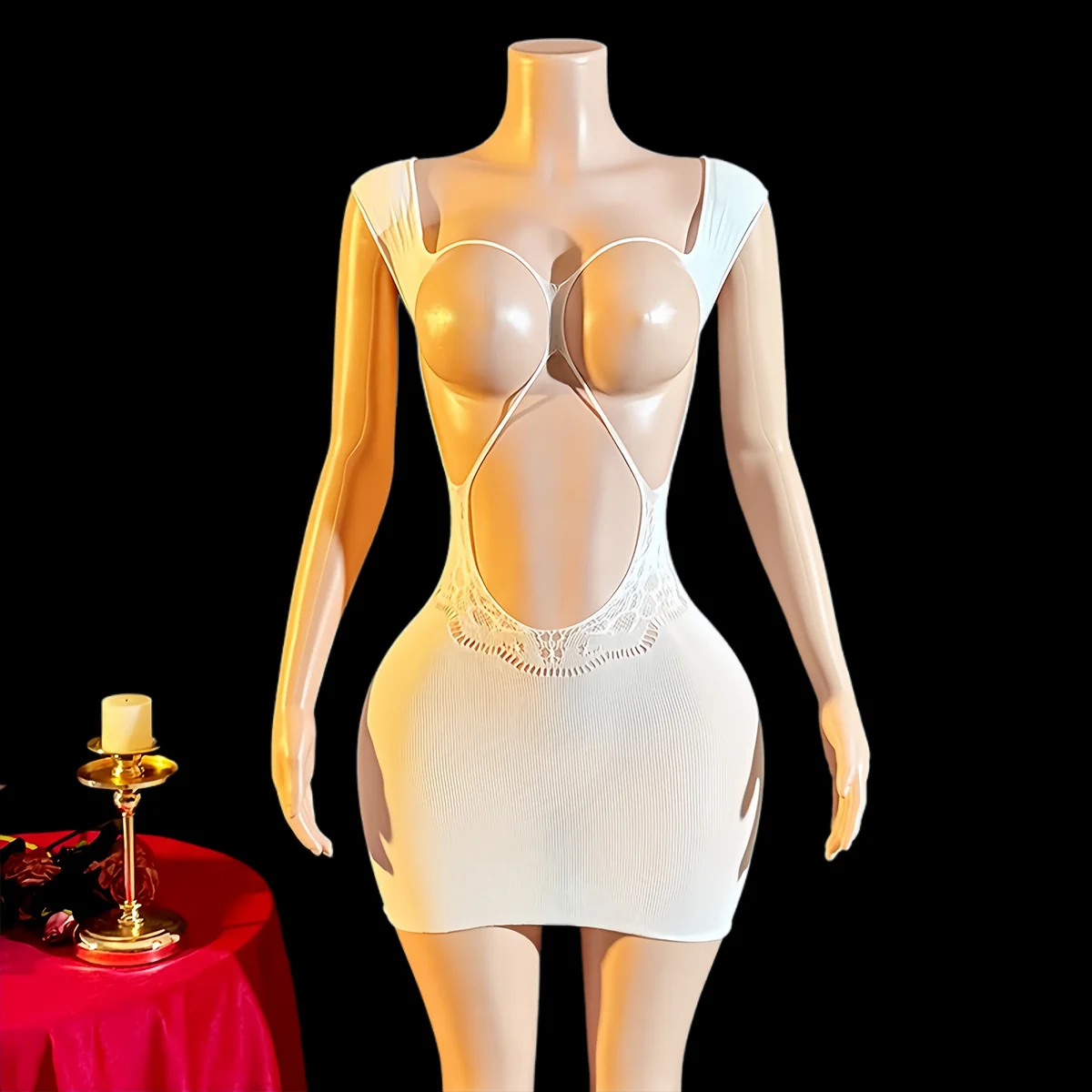 jacquard bodycon skirt