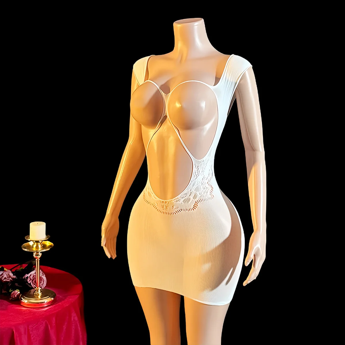 jacquard bodycon skirt