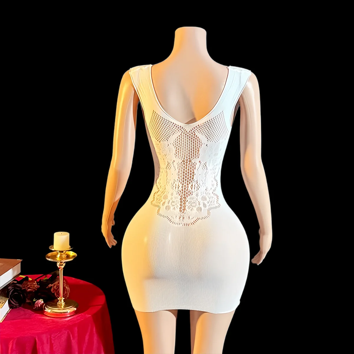 jacquard bodycon skirt