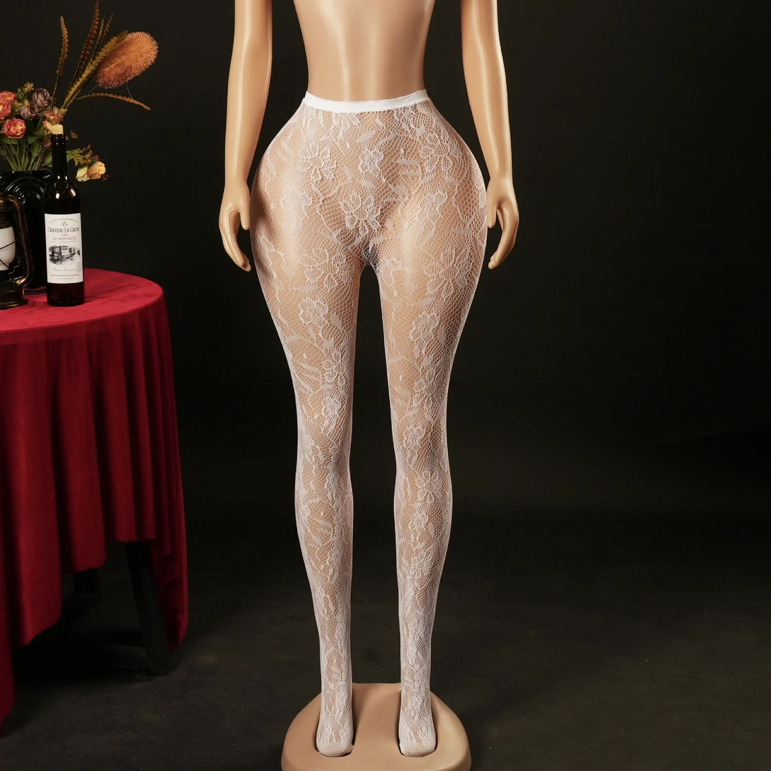 jacquard tights