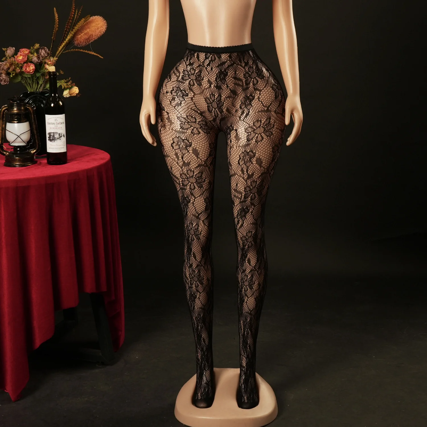 jacquard tights