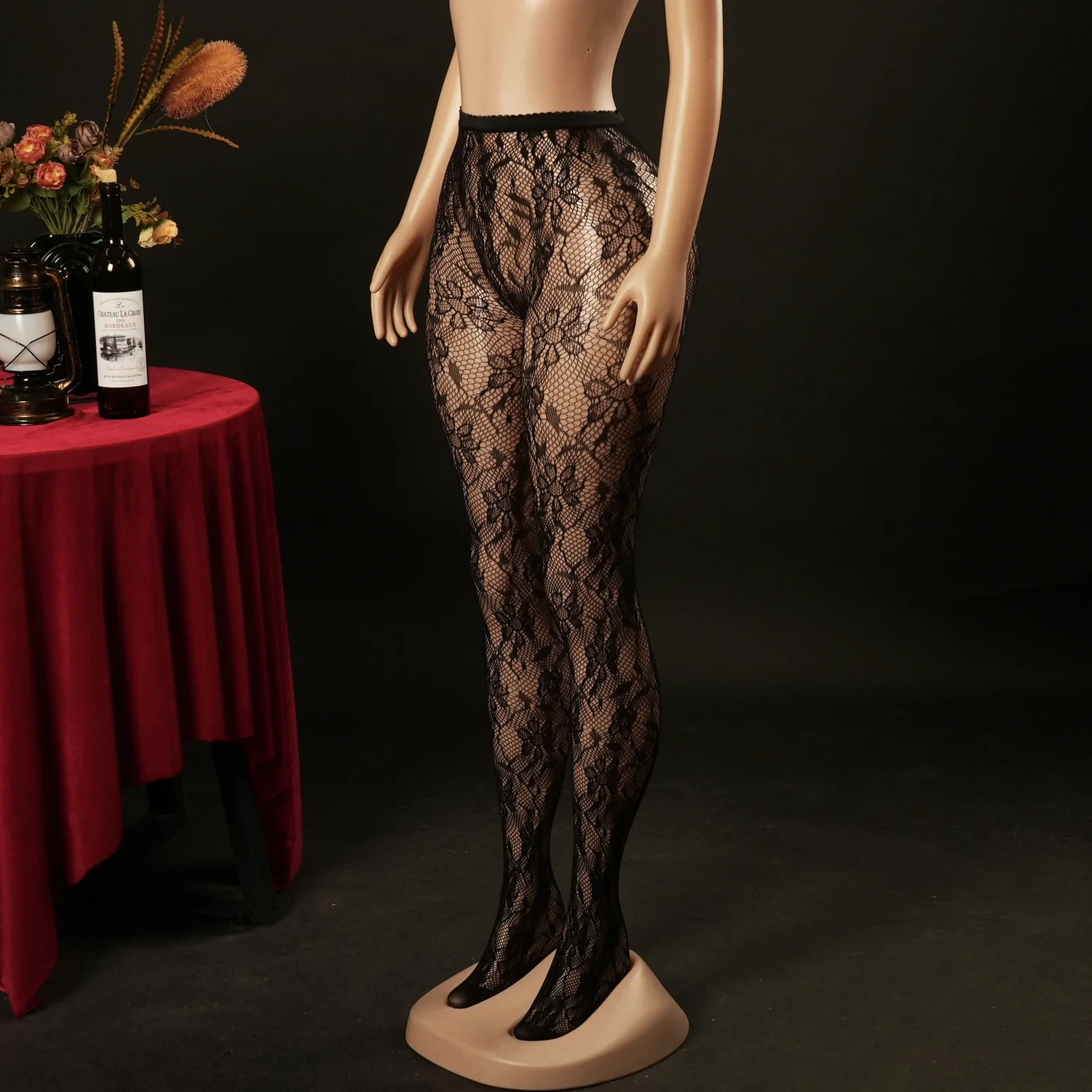 jacquard tights