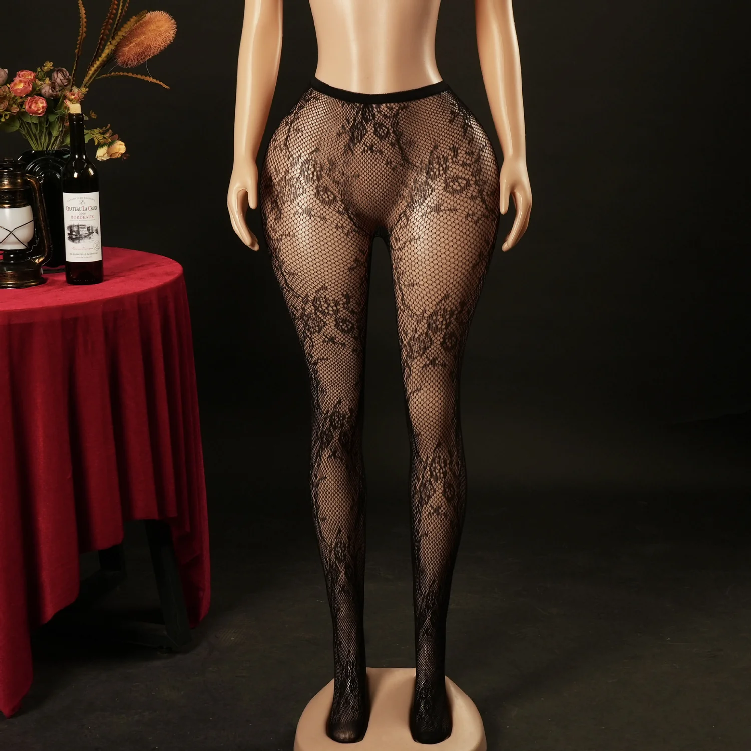 jacquard tights