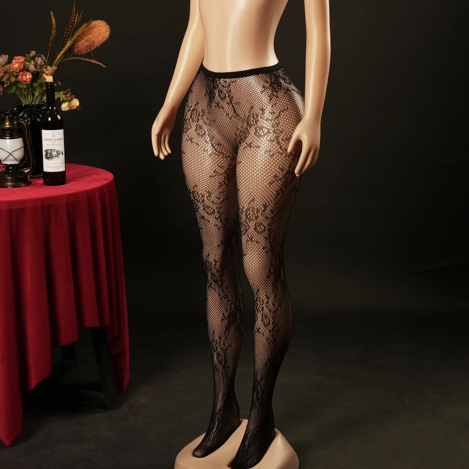 jacquard tights
