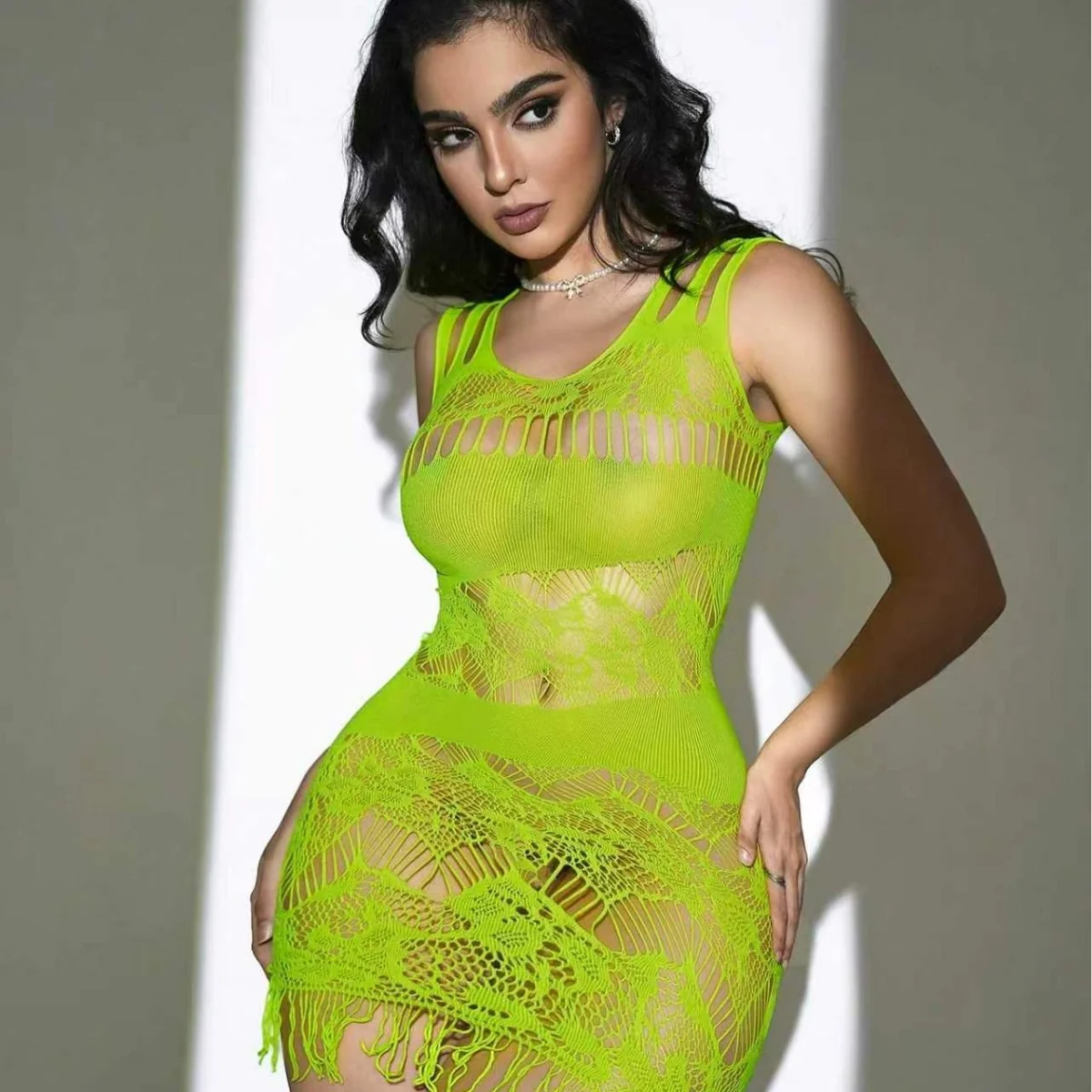 mesh bodycon skirt