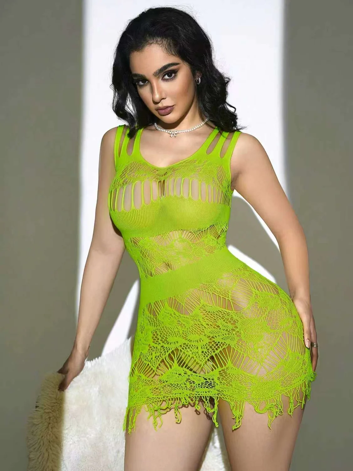 mesh bodycon skirt