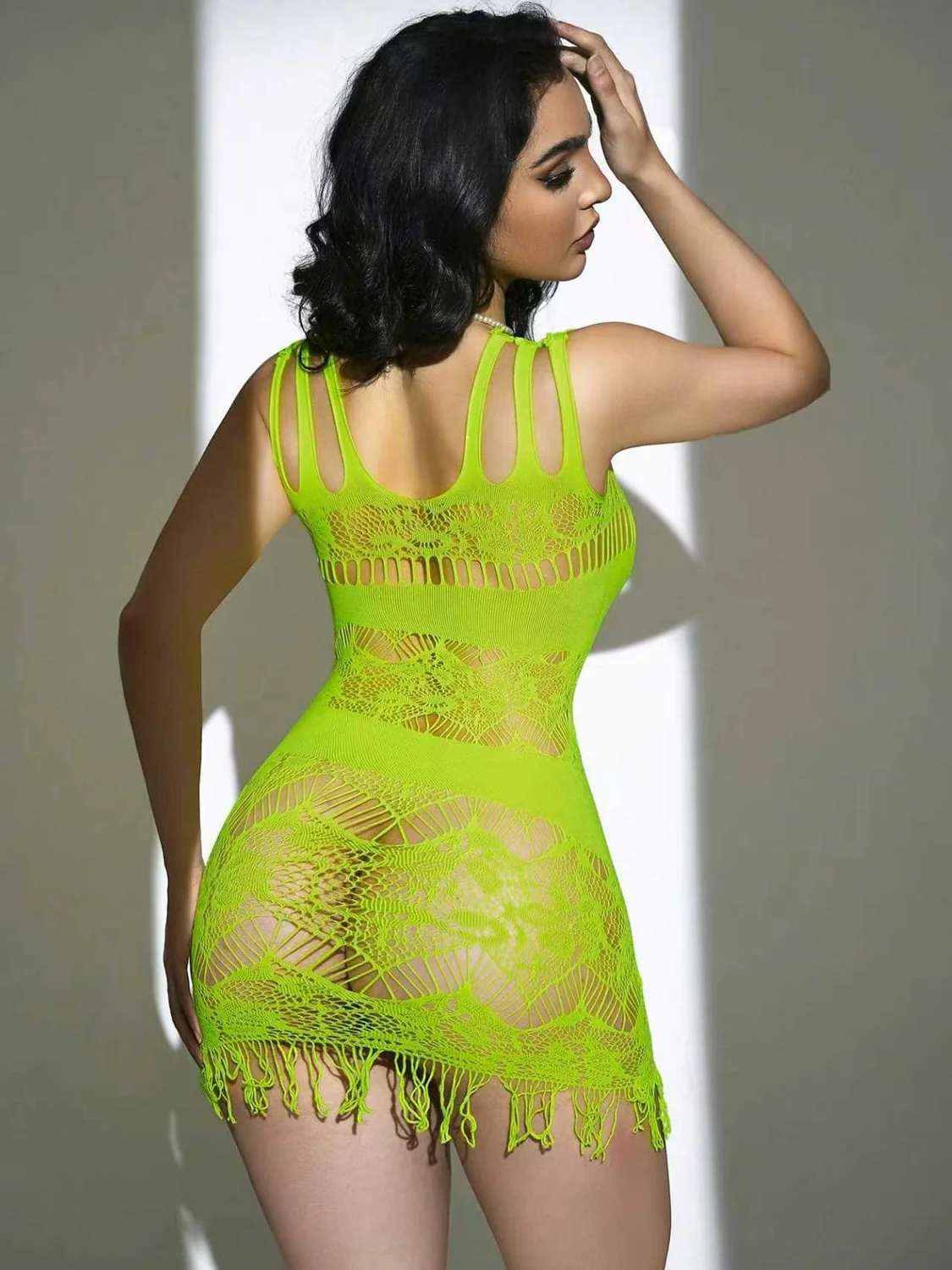 mesh bodycon skirt