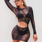 Bodycon Snake Mini Skirt - alternate angle (10 of 10)